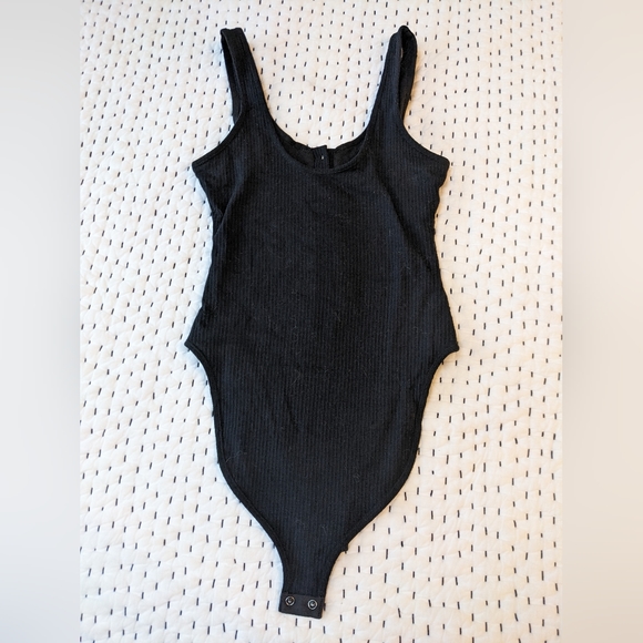 NWOT Good American ribbed black body suit size xs - Picture 4 of 5